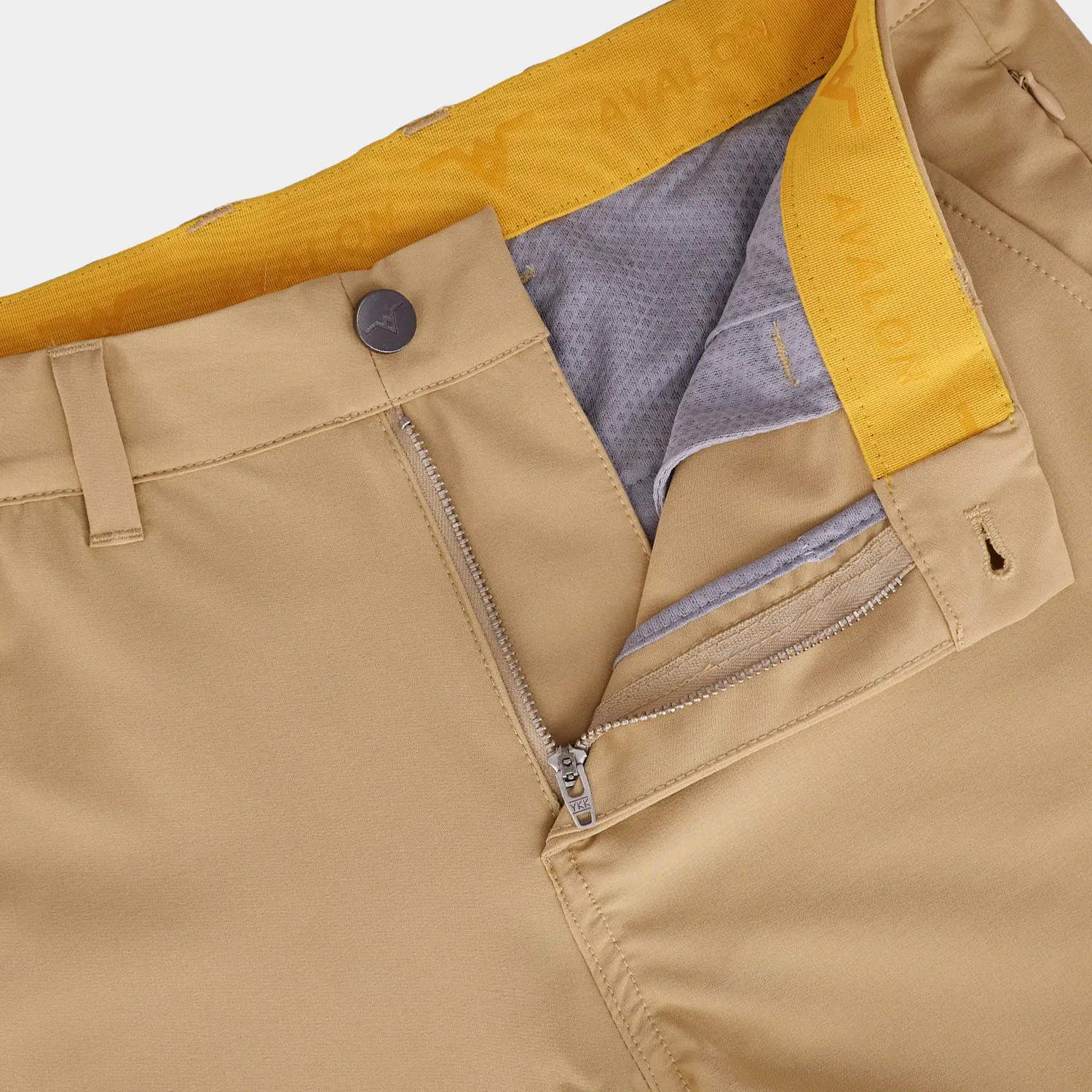 Khaki Performance Golf Joggers: Close Up