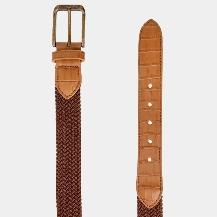 Luxe Leather Golf Belt: Maroon