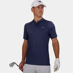 Mens Blade Collar Golf Polo: Navy Sky - 04