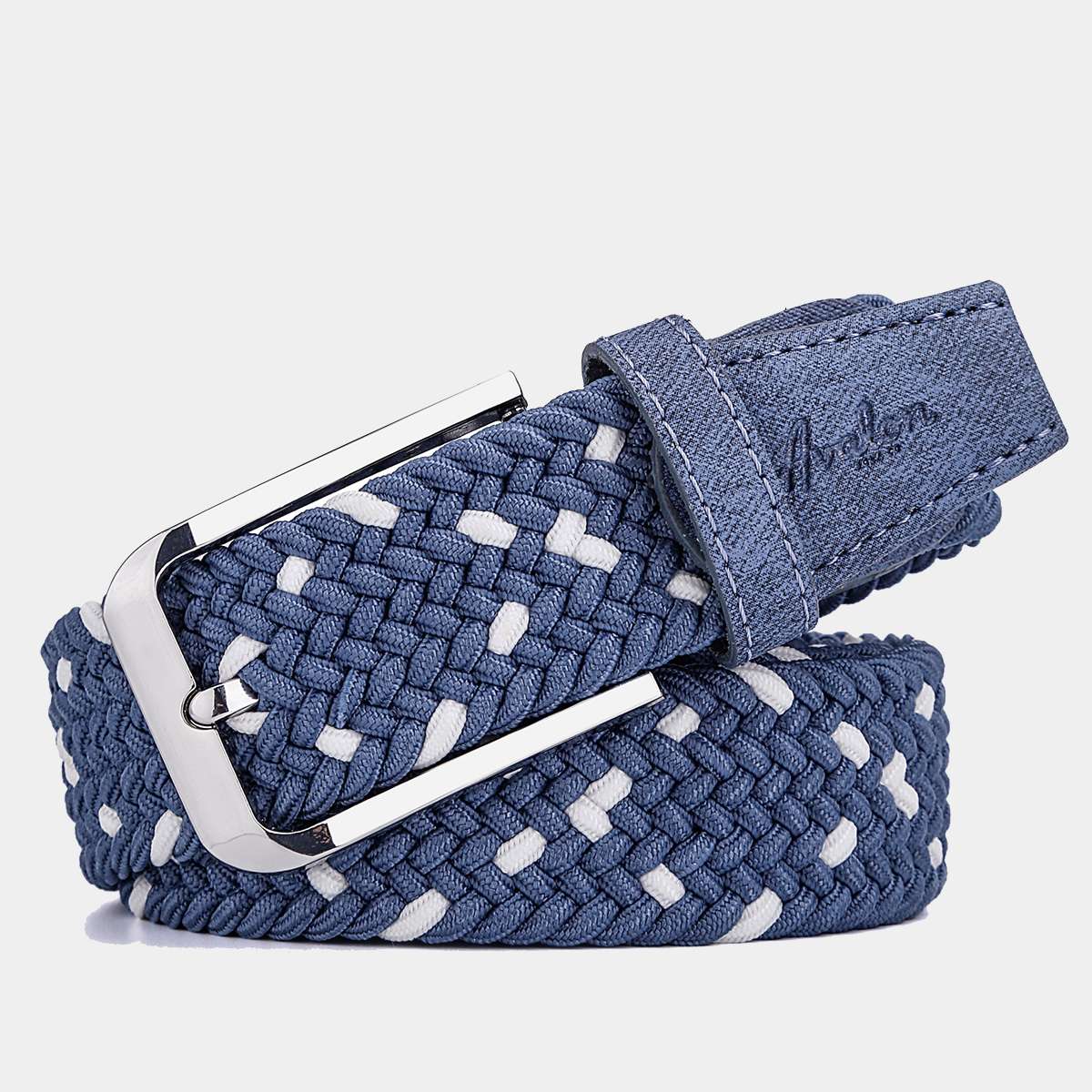 Men's Golf Belts in Blue & White