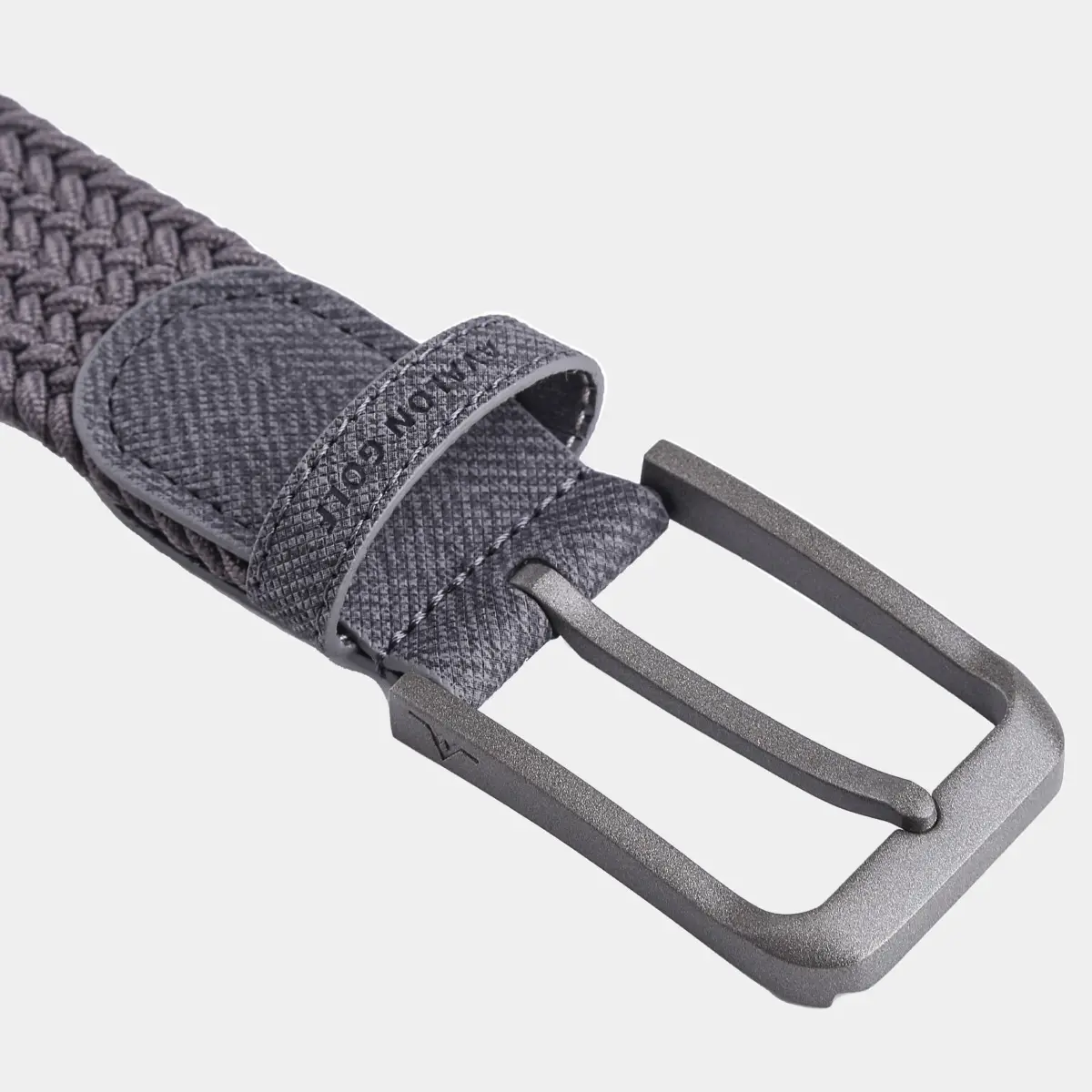 Men s Braided Golf Belt in Dark Gray Avalon Luxury Golf Belts
