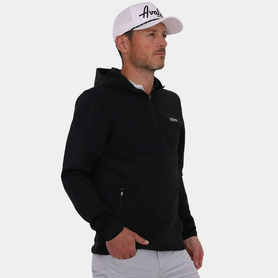 Players Men's Golf Hoodie: Black | Avalon Modern Golf Apparel