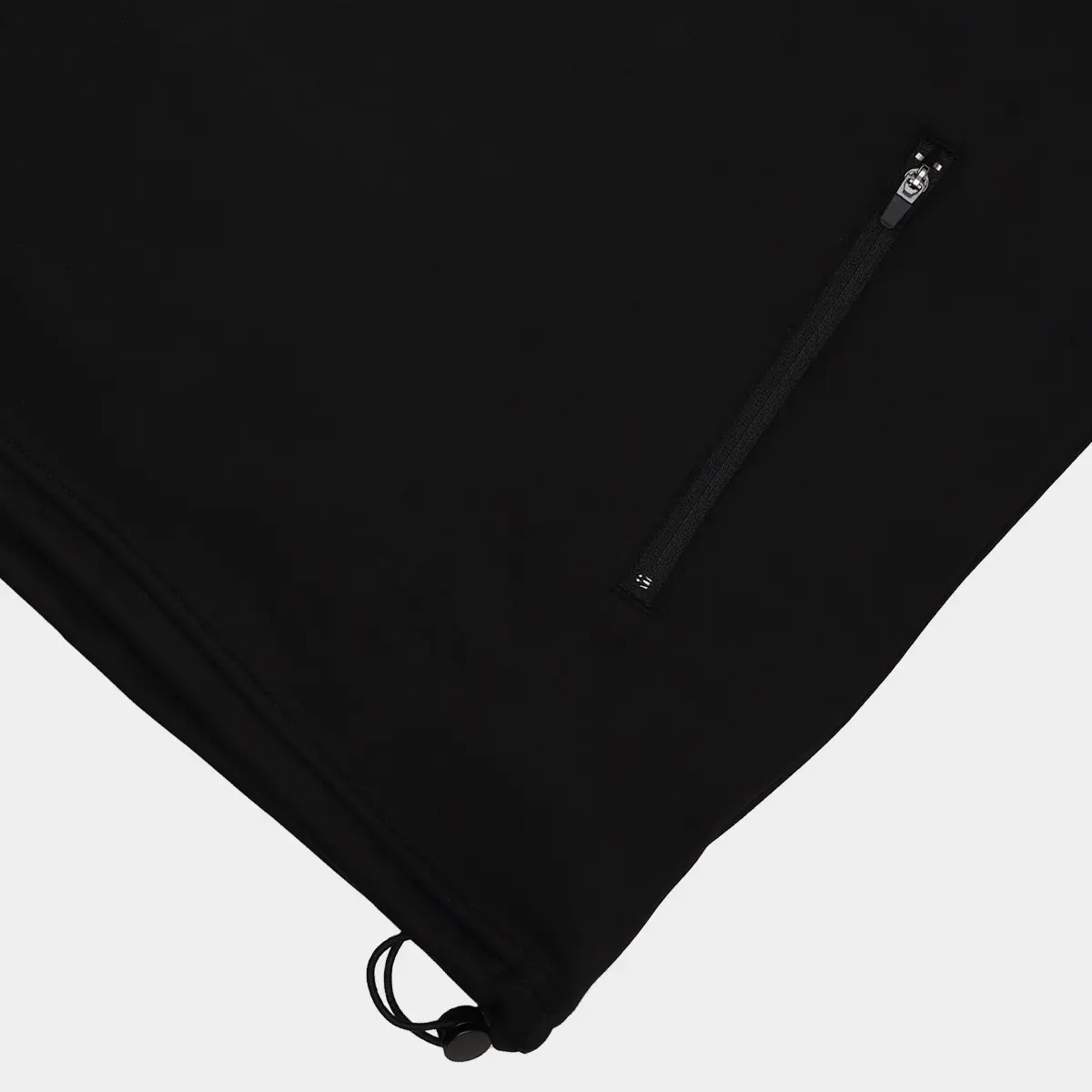 Mens Golf Hoodie - Black: Close Up 02