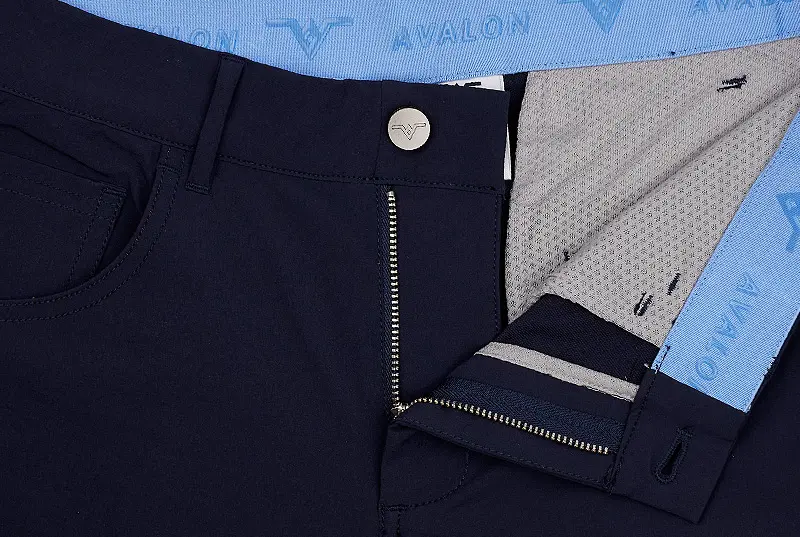 Mens Golf Pants with Slim-fit Legs: Detailed Image 01