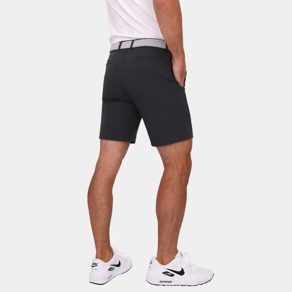 Men's Slim-Fit Golf Shorts in Charcoal | Avalon 7" Golf Shorts