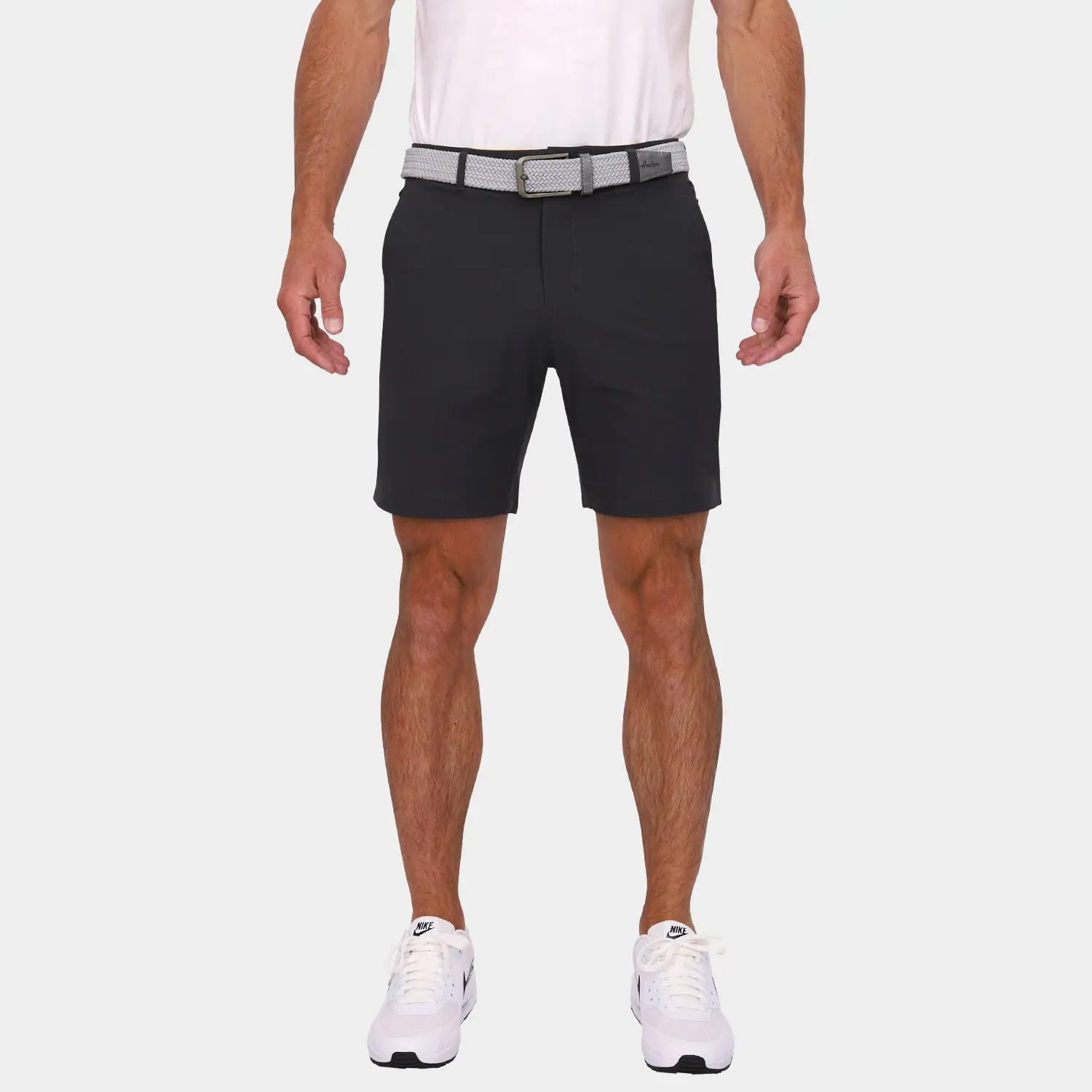 Men's Slim-Fit Golf Shorts in Charcoal | Avalon 7