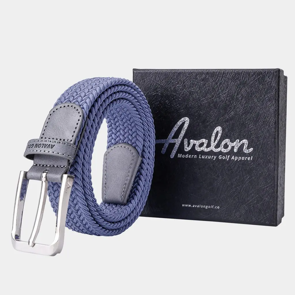 LOLONG Golf Men's Pelican Blue Needle Point Belt - Sky Blue