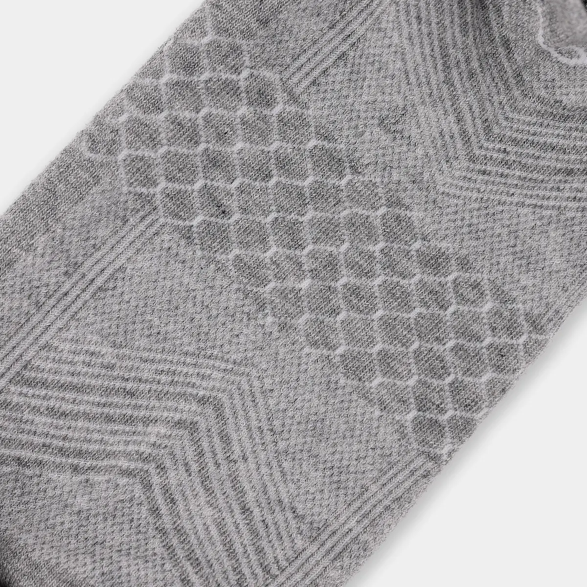 No Show Golf Socks for Men: Gray 04