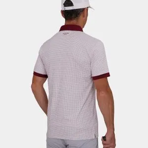 Performance Golf Polo: Red X Print - 04