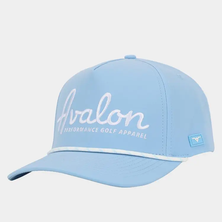 Performance Golf Rope Hat: Carolina Blue
