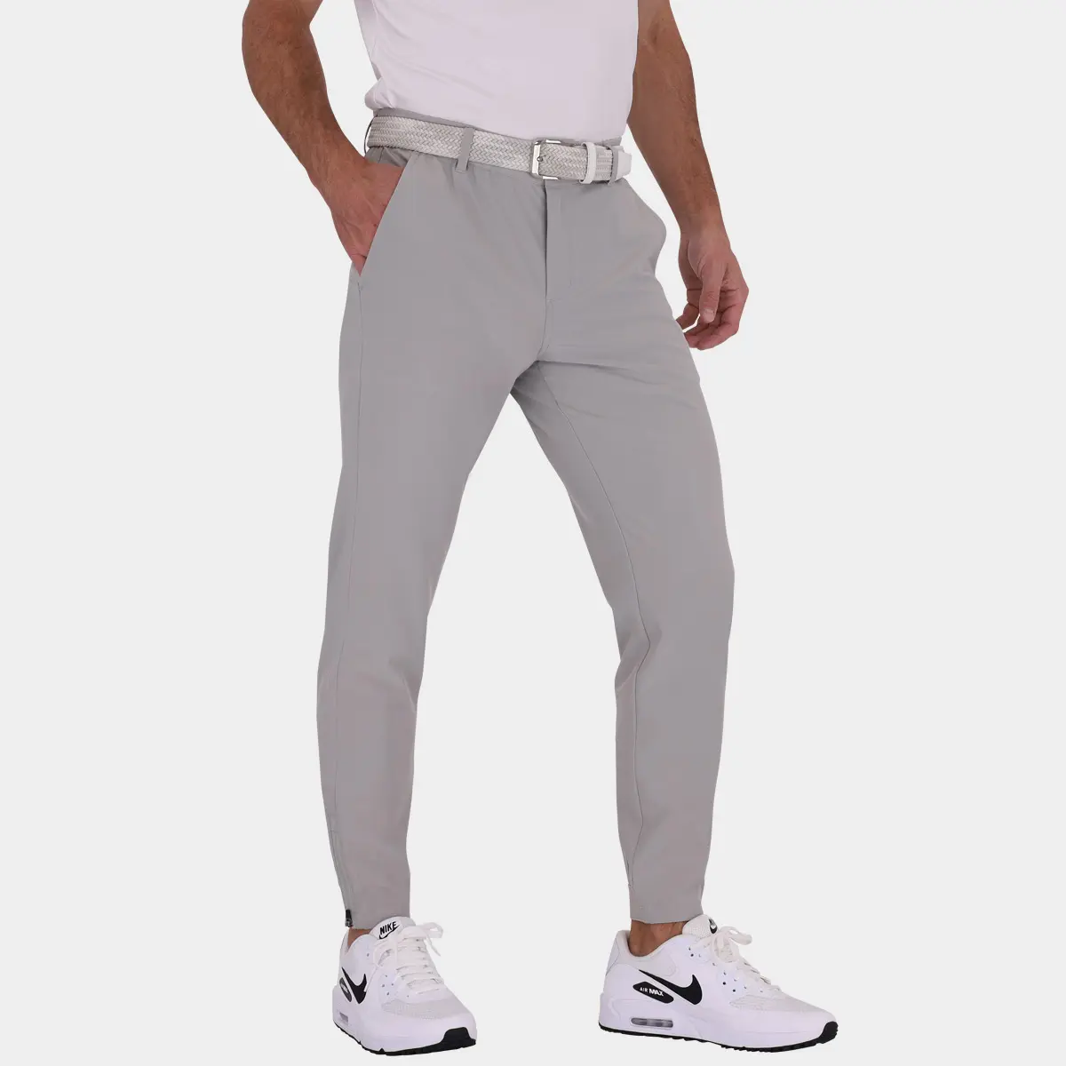 Performance Mens Golf Joggers: Gray - 02