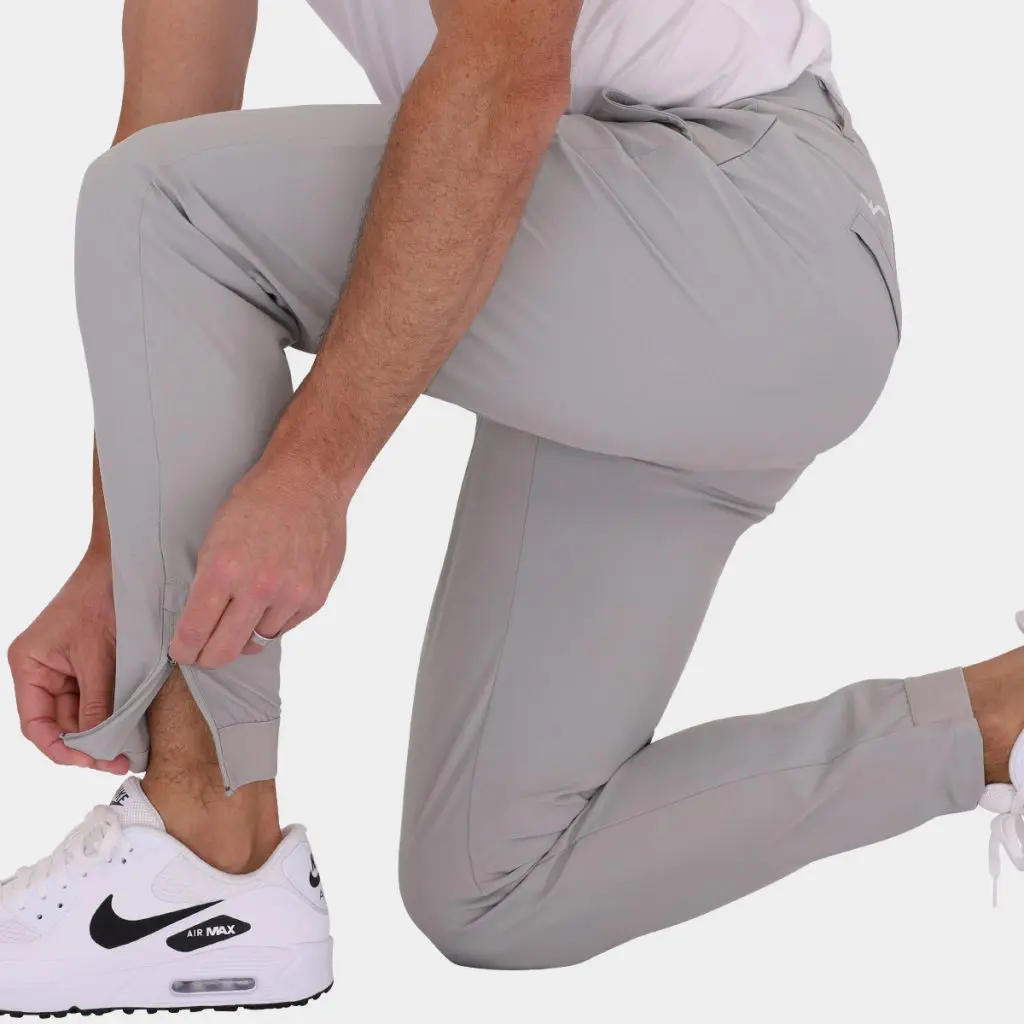 Performance Golf Joggers II: Gray | Avalon Modern Mens Golf Pant