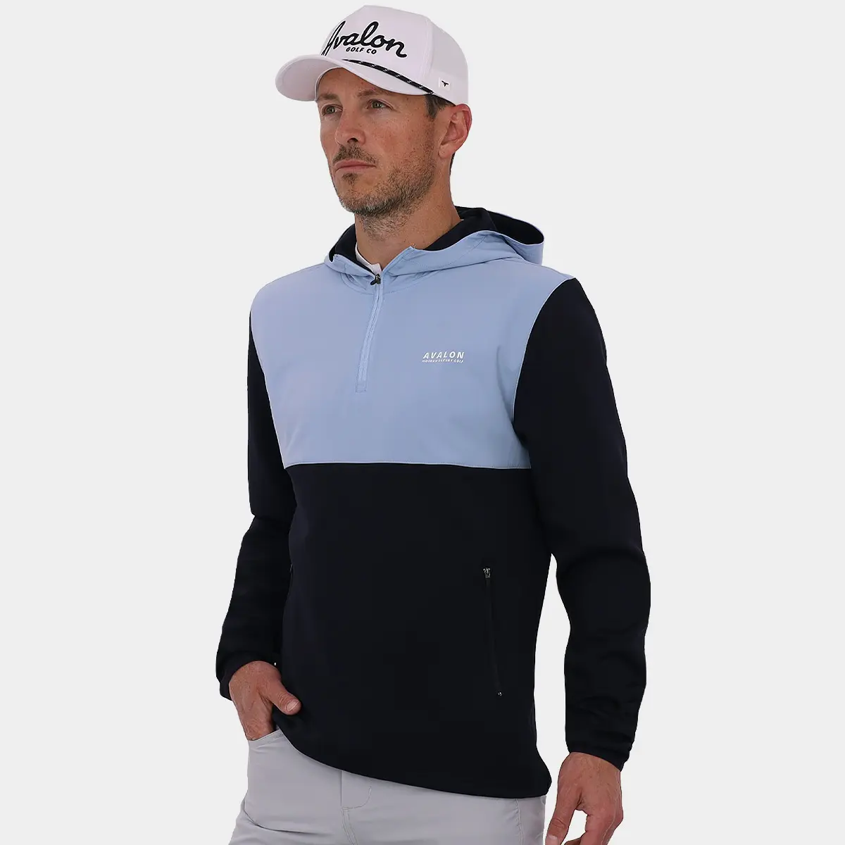 The Players Golf Hoodie: Navy Blue | Avalon Mens Golf Apparel