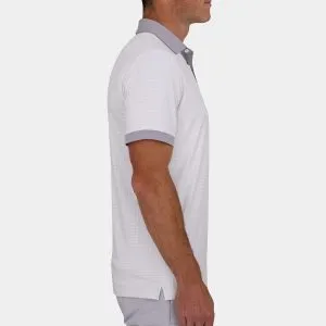 Printed Golf Polo: Gray X - 02