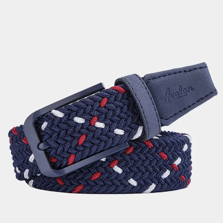 Red, White and Blue Golf Belt
