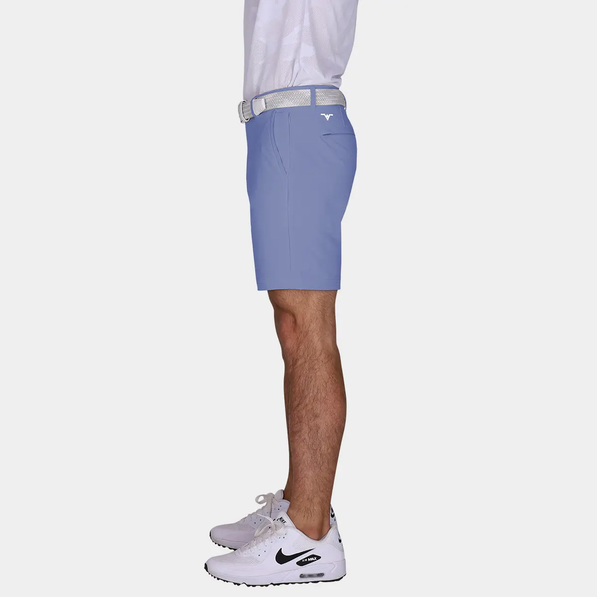 Slate Blue Golf Shorts with 7 Inch Inseam: 03