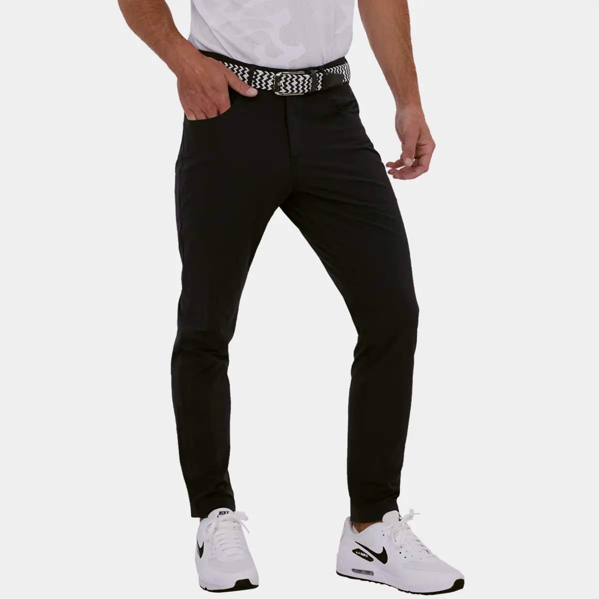 Avalon Tour Golf Pants: Black | Tailored, Men's Slim-Fit Golf Pants