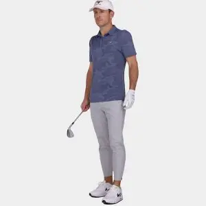 Tour Jacquard Golf Shirt: Slate Blue 07