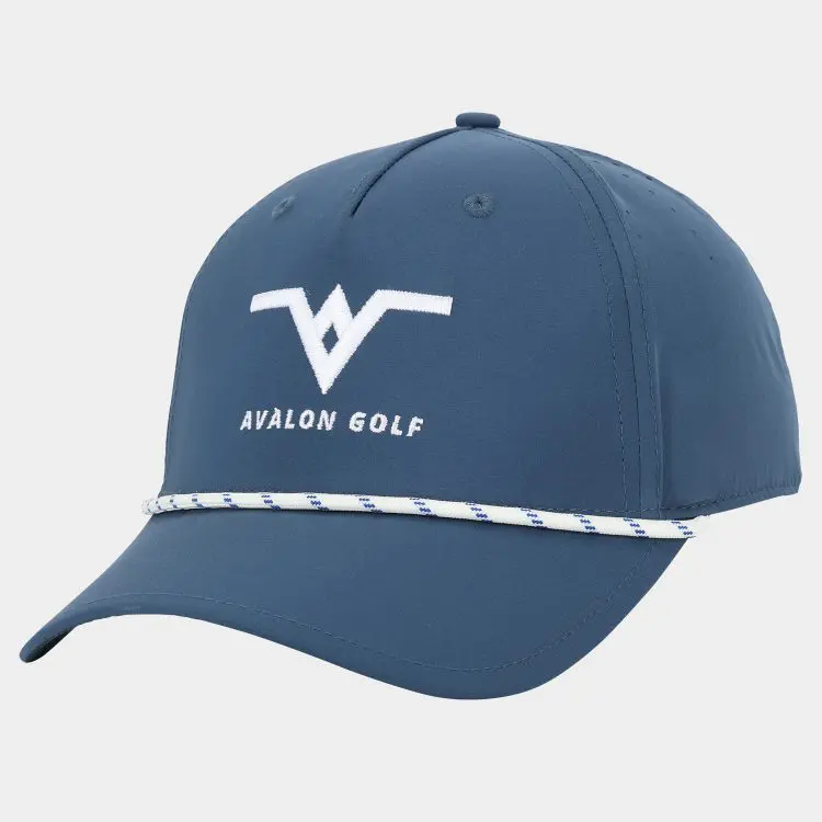 Avalon Tour Lite Golf Rope Hat: Graphite Blue - 01