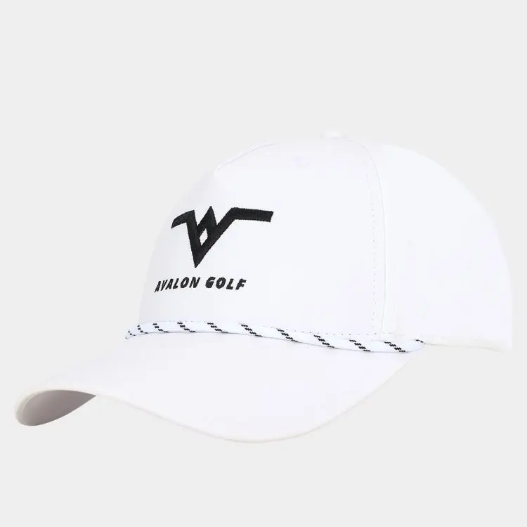 Tour Lite Golf Rope Hat: White